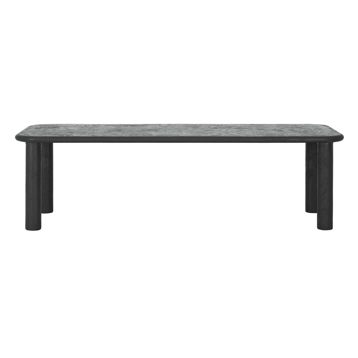 Eettafel Scala Clio Pepper 260cm zijaanzicht met dikke poten