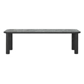 Eettafel Scala Clio Pepper 260cm zijaanzicht met dikke poten