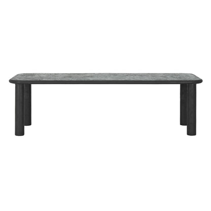 Eettafel Scala Clio Pepper 260cm zijaanzicht met dikke poten