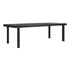 Eetkamertafel Timeless Black Beam teakhout zwart 275cm DTP Home