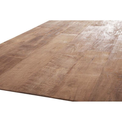 Eetkamertafel Timeless Shape 250cm naturel teakhout tafelblad