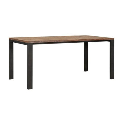 Detail houtnerf eetkamertafel Timeless Tracks naturel 175cm
