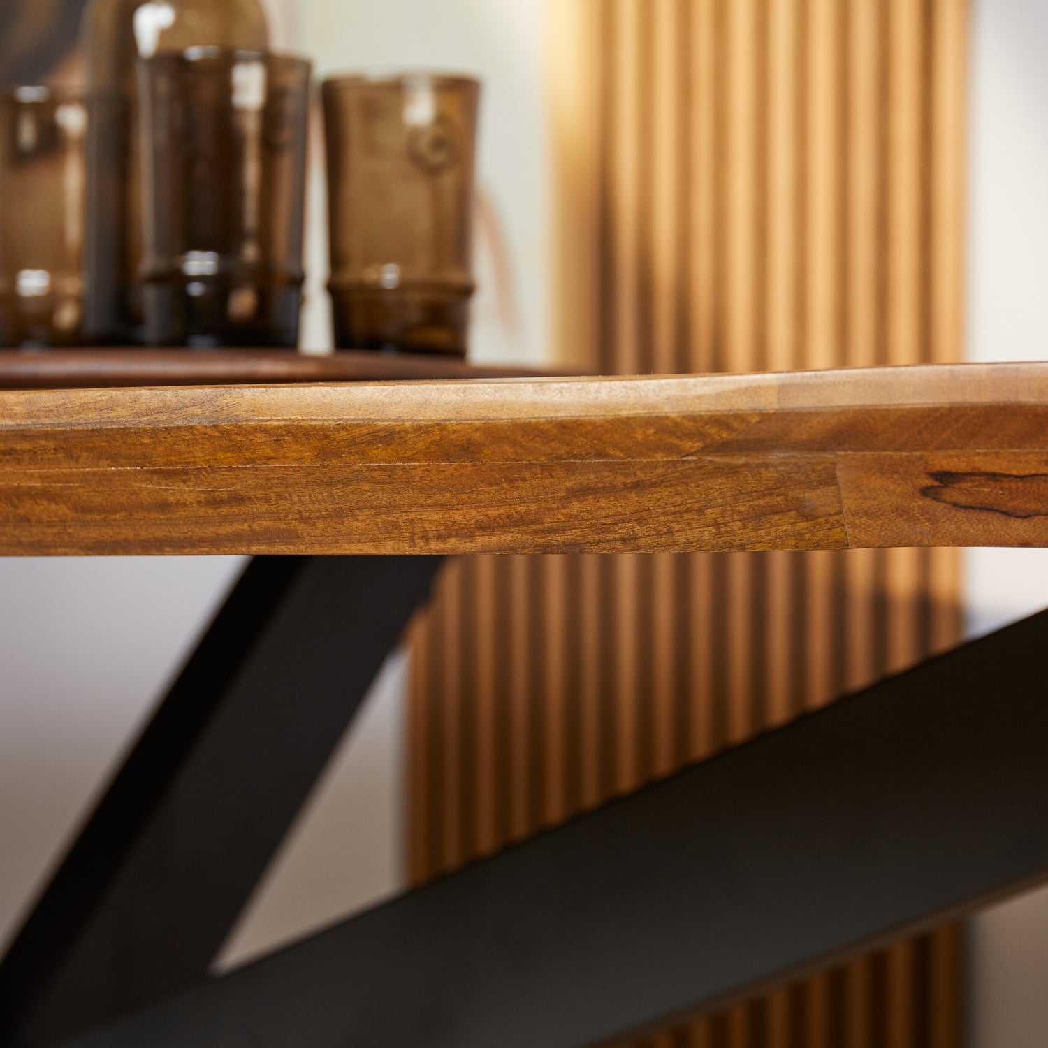 Royale ovale eettafel Brandy van Starfurn, 300 cm massief mangohout