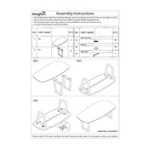 Montage-instructie voor de Cortez eettafel van Livingfurn