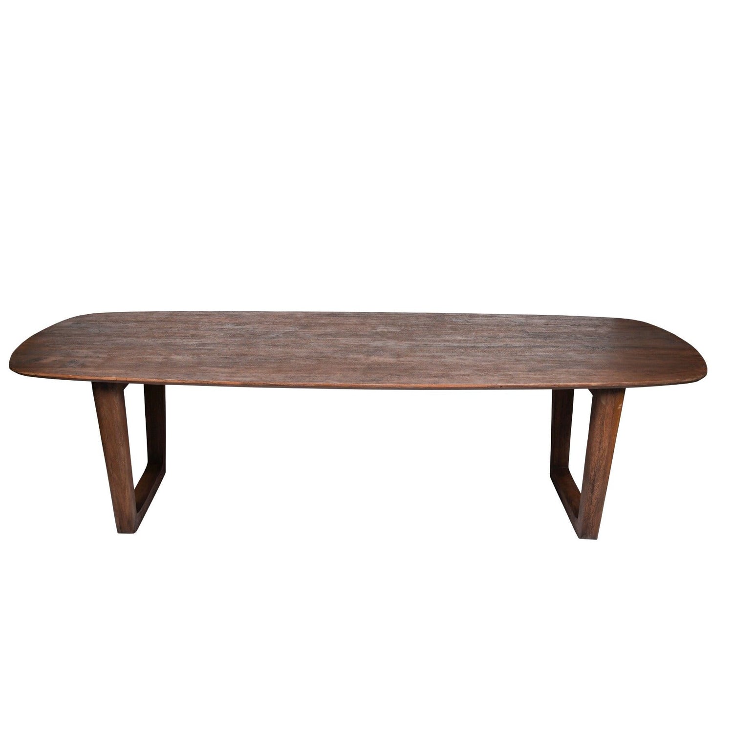 Cortez eettafel van 270 cm schuin van voren met massief mangohouten blad