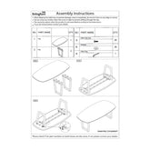 Montage-instructie voor de Cortez eettafel van Livingfurn