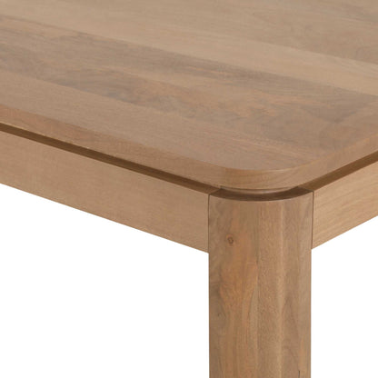 Mangohouten Eettafel Dallas van Starfurn met warme naturel afwerking
