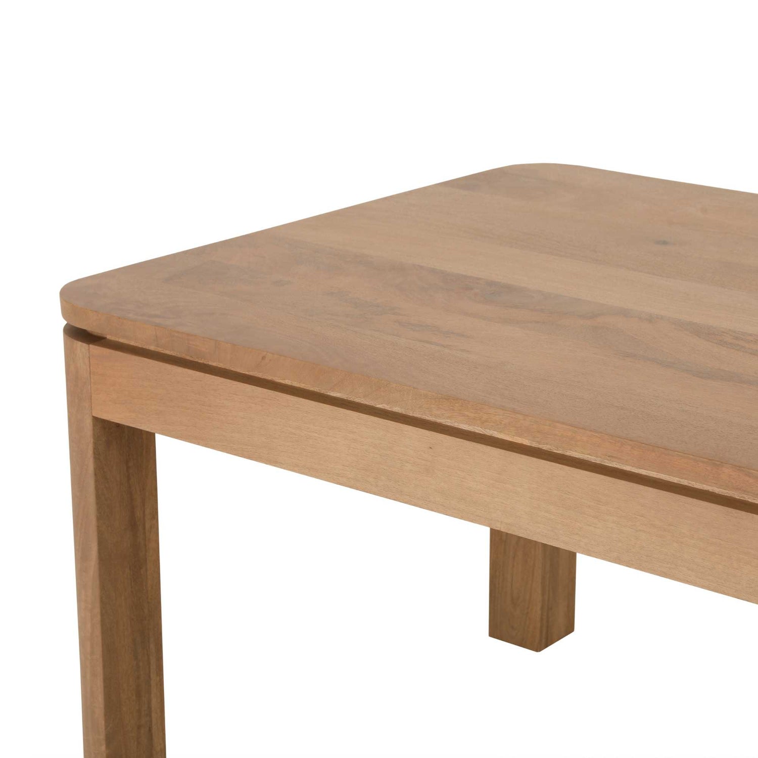 Houtnerf en naturel afwerking van de Eettafel Dallas Mangohout van Starfurn