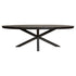 Eettafel Denver Zwart Ovaal 180cm van Starfurn, elegante ovale tafel voor het hele gezin