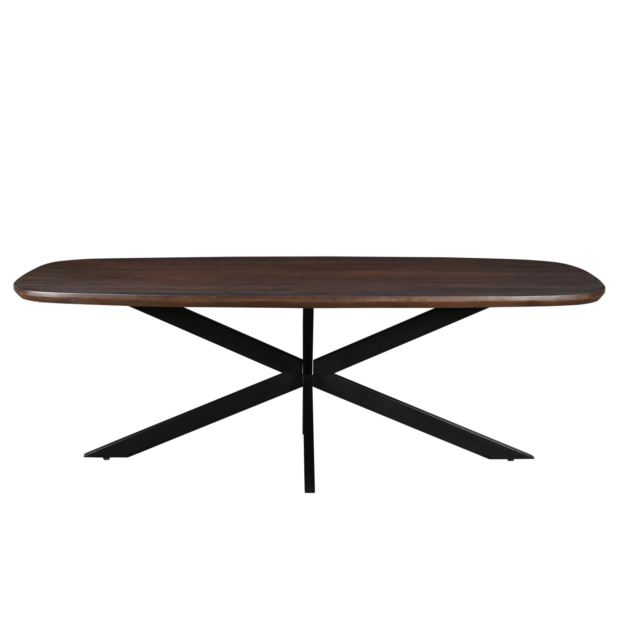 Eettafel Jesper Danish oval mangohout Chestnut 210cm van Livingfurn