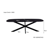 Afmetingen Eettafel Jesper 180cm: L180cm x B90cm x H76cm