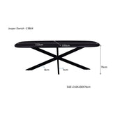 Afmetingen Eettafel Jesper 210cm: L210cm x B100cm x H76cm