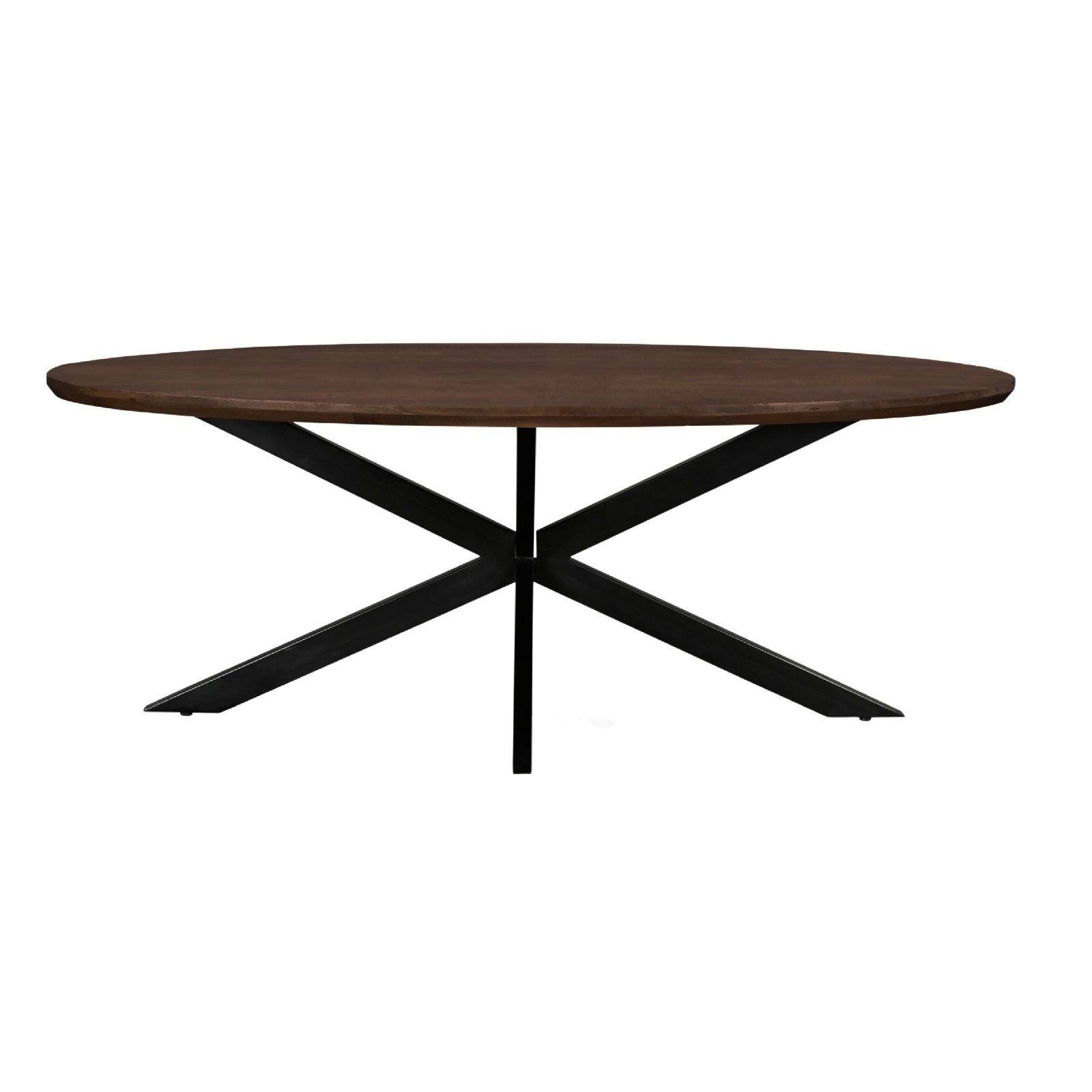 Ovale eettafel Jesper mangohout Chestnut 240cm van Livingfurn