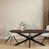 Eettafel Jesper Chestnut 240cm in een eetkamer