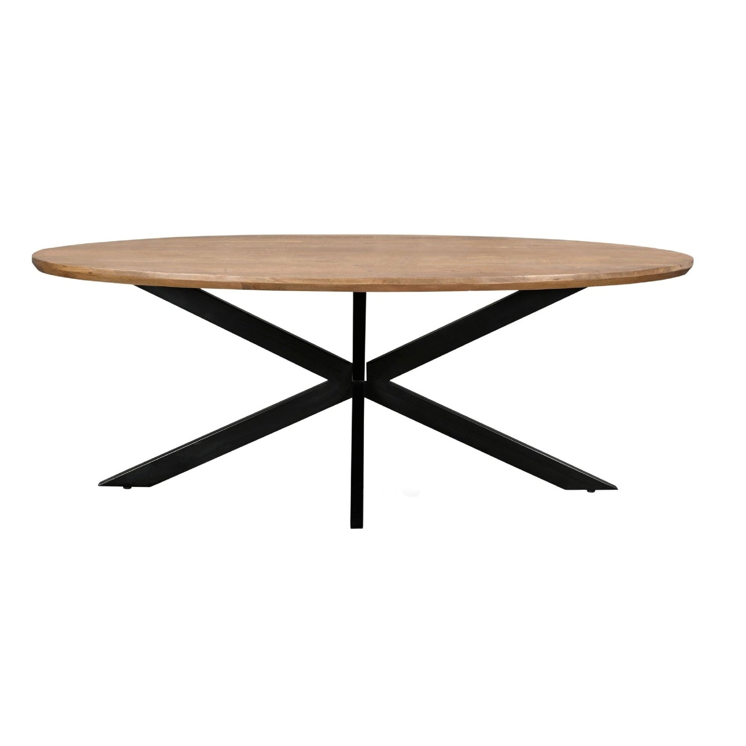 Ovale eettafel Jesper mangohout Pecan 160cm van Livingfurn