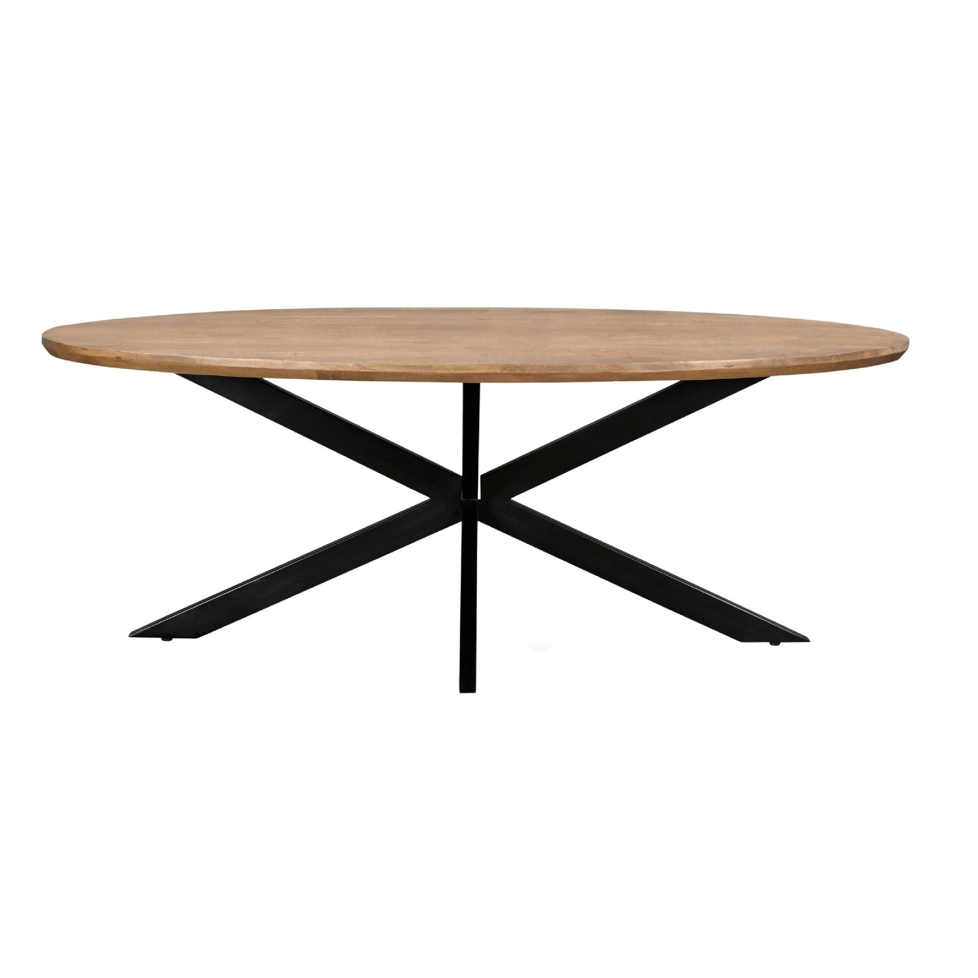 Ovale eettafel Jesper mangohout Pecan 240cm van Livingfurn