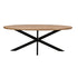 Ovale eettafel Jesper mangohout Pecan 240cm van Livingfurn