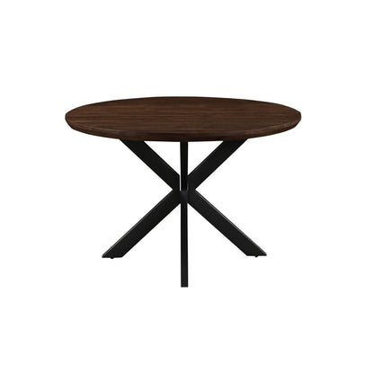 Ronde eettafel Jesper mangohout Chestnut Ø120cm van Livingfurn