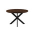 Ronde eettafel Jesper mangohout Chestnut Ø120cm van Livingfurn
