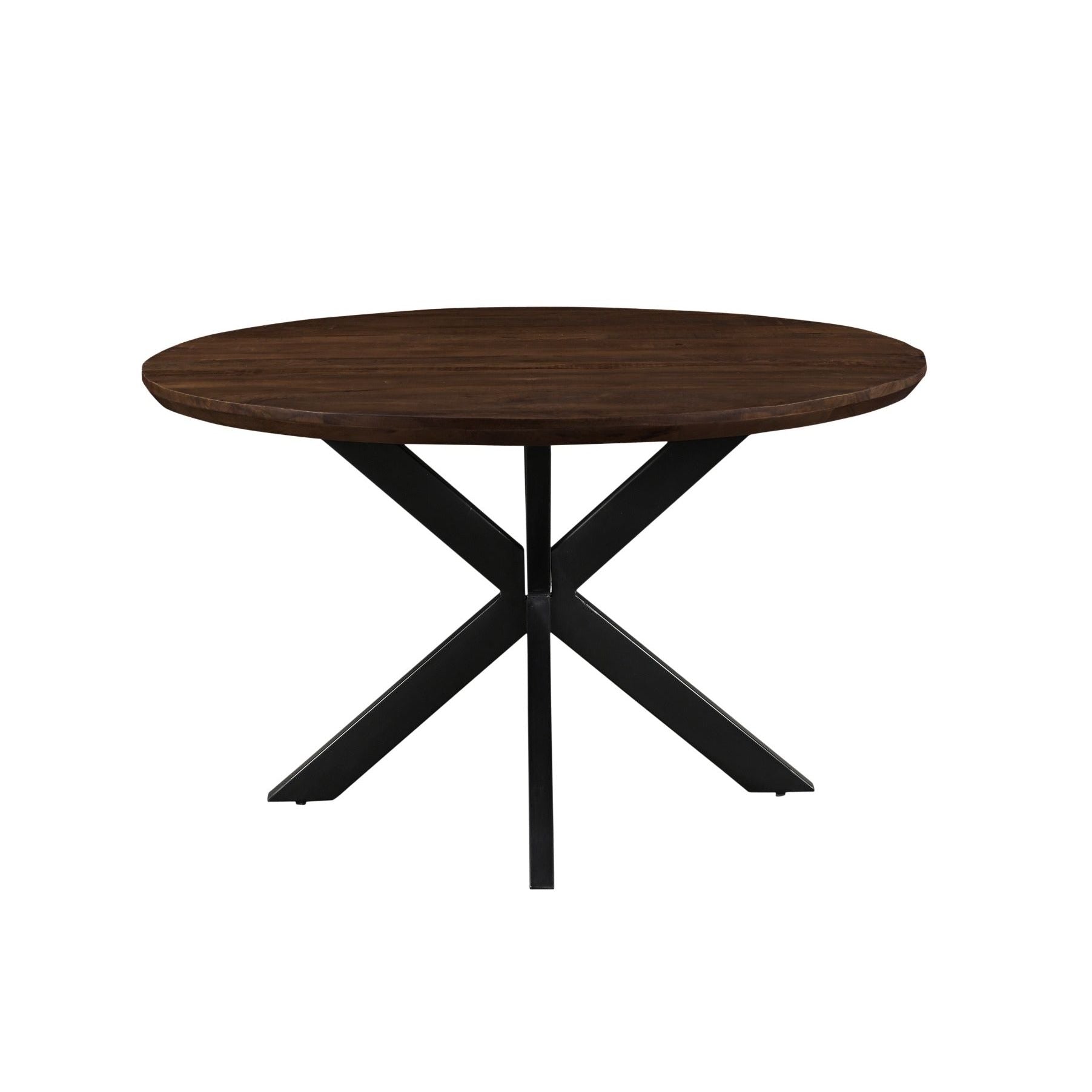 Ronde eettafel Jesper mangohout Chestnut Ø130cm van Livingfurn