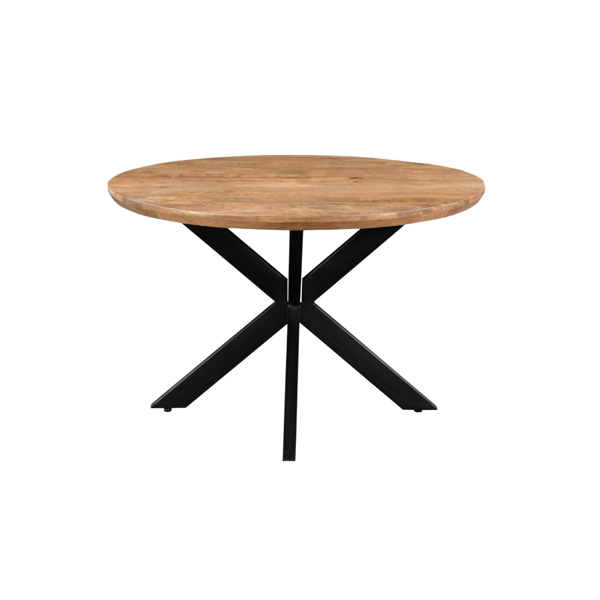 Ronde eettafel Jesper mangohout Pecan Ø120cm van Livingfurn