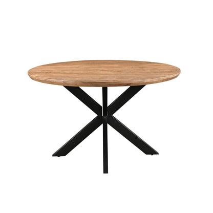 Ronde eettafel Jesper mangohout Pecan Ø130cm van Livingfurn