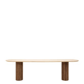 Teakhouten onderstel van de ovale eettafel Lagoon van DTP Home