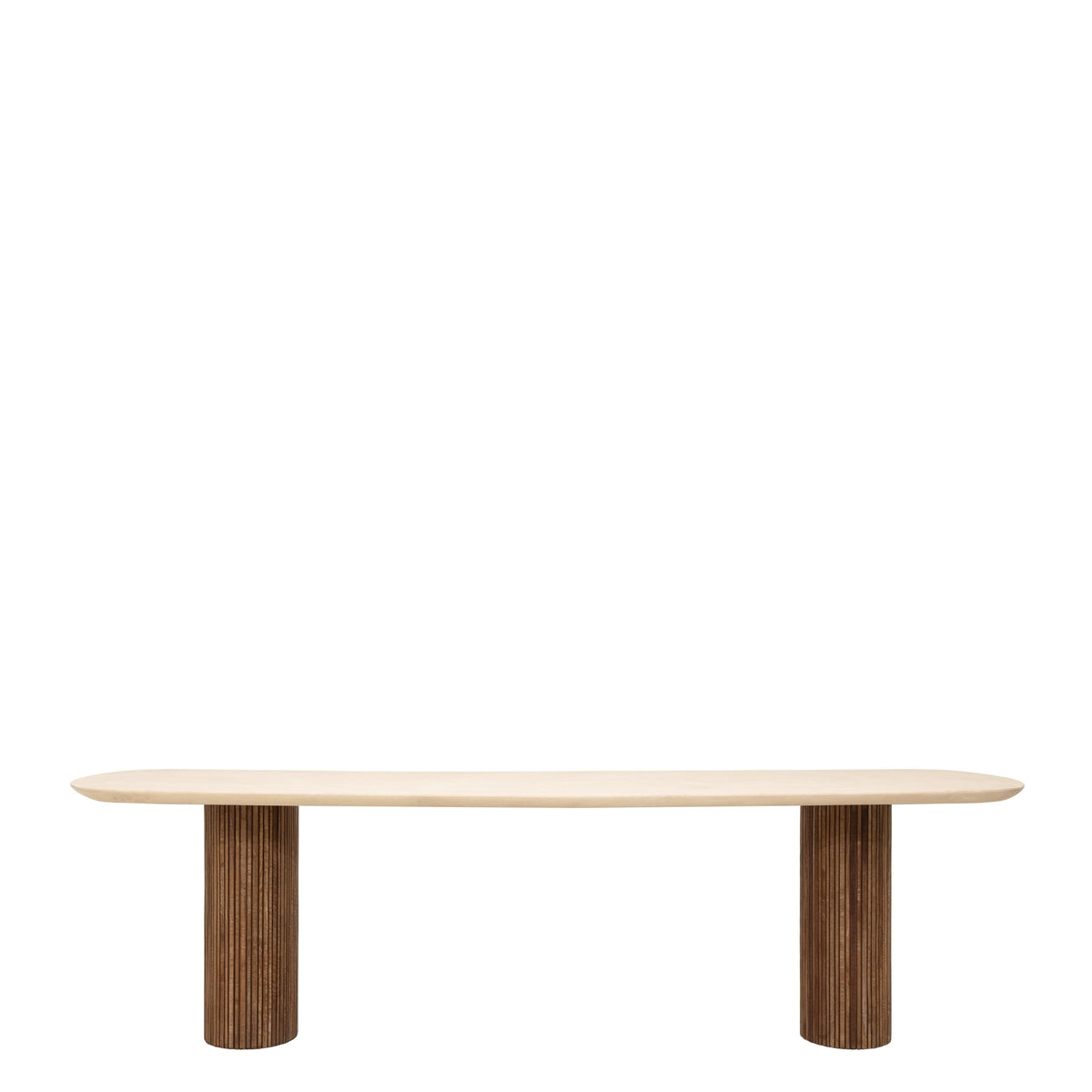 Teakhouten onderstel van de ovale eettafel Lagoon van DTP Home