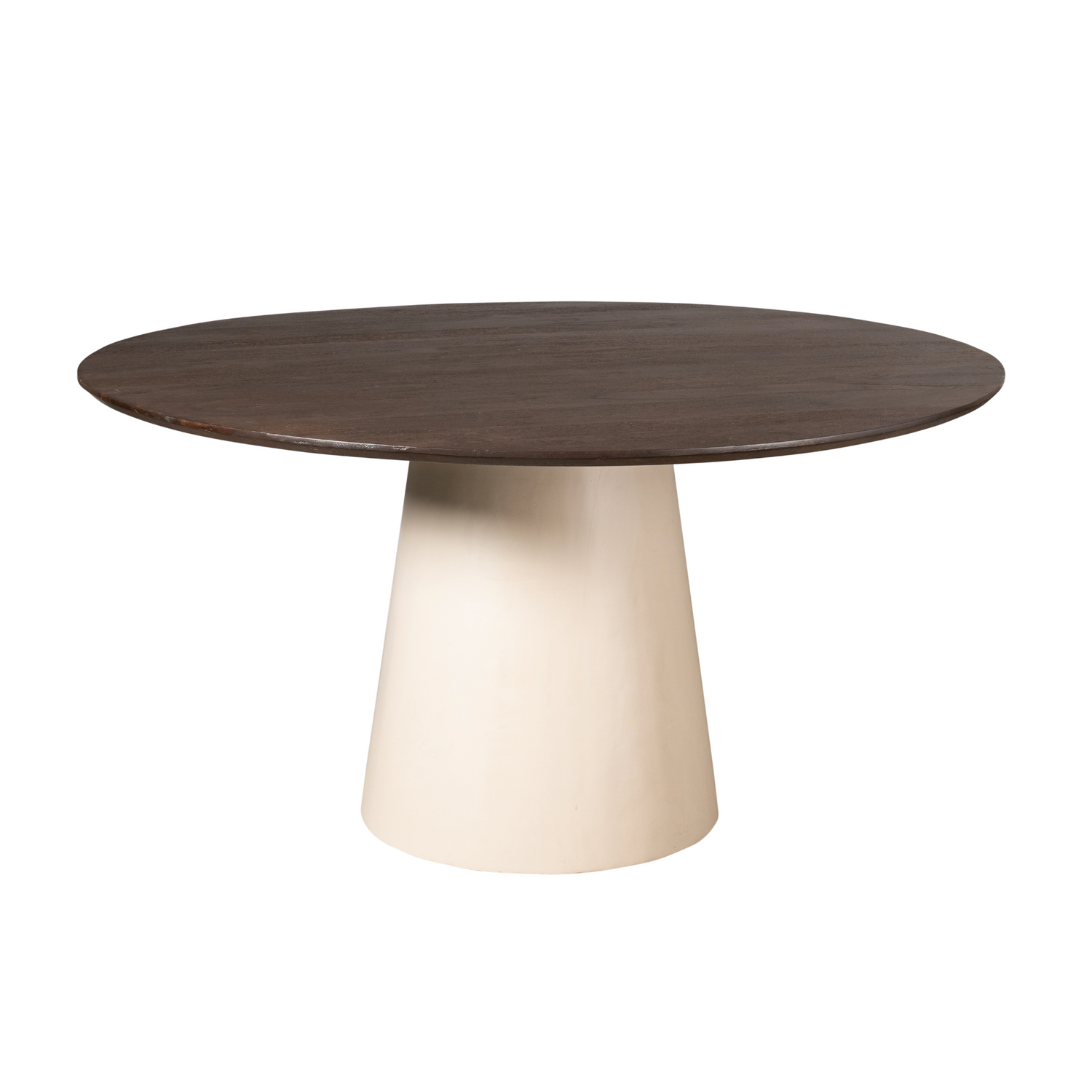 Ronde houten eettafel Madison 130cm van Starfurn in een sfeervol ingerichte eetkamer