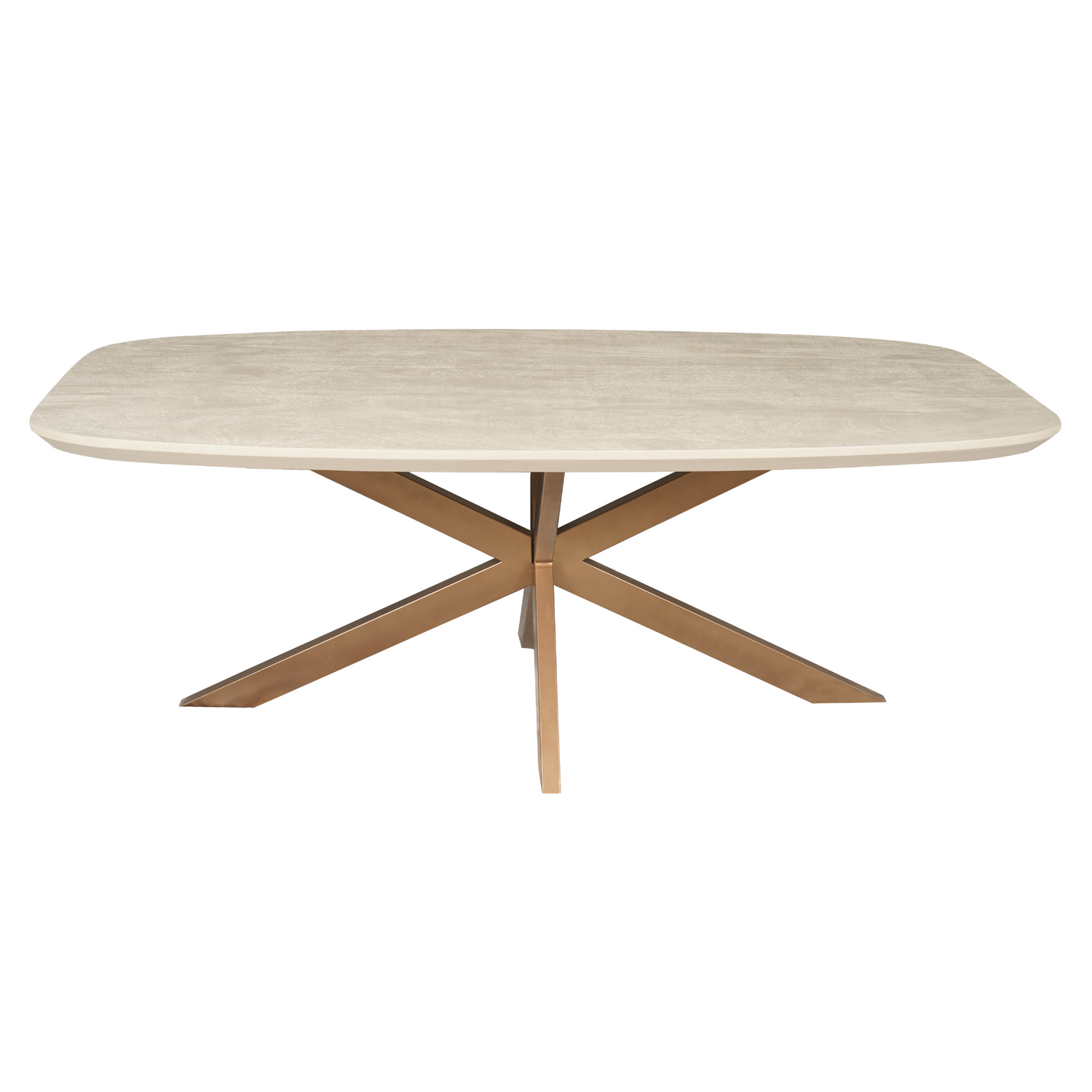 Eettafel Madison Zand van Starfurn met acht eetkamerstoelen in een ruime eetkamer