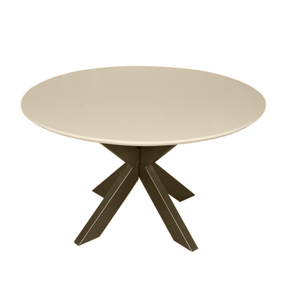 Handgemaakte ronde eettafel Madison Zand van Starfurn, tafelhoogte 76 cm
