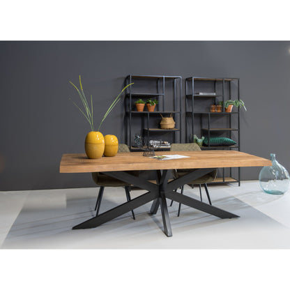 Eettafel Nairobi Tree Top Naturel 220cm in een interieur