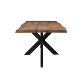 Eettafel Nairobi Tree Top 240cm met boomstamrand in Naturel
