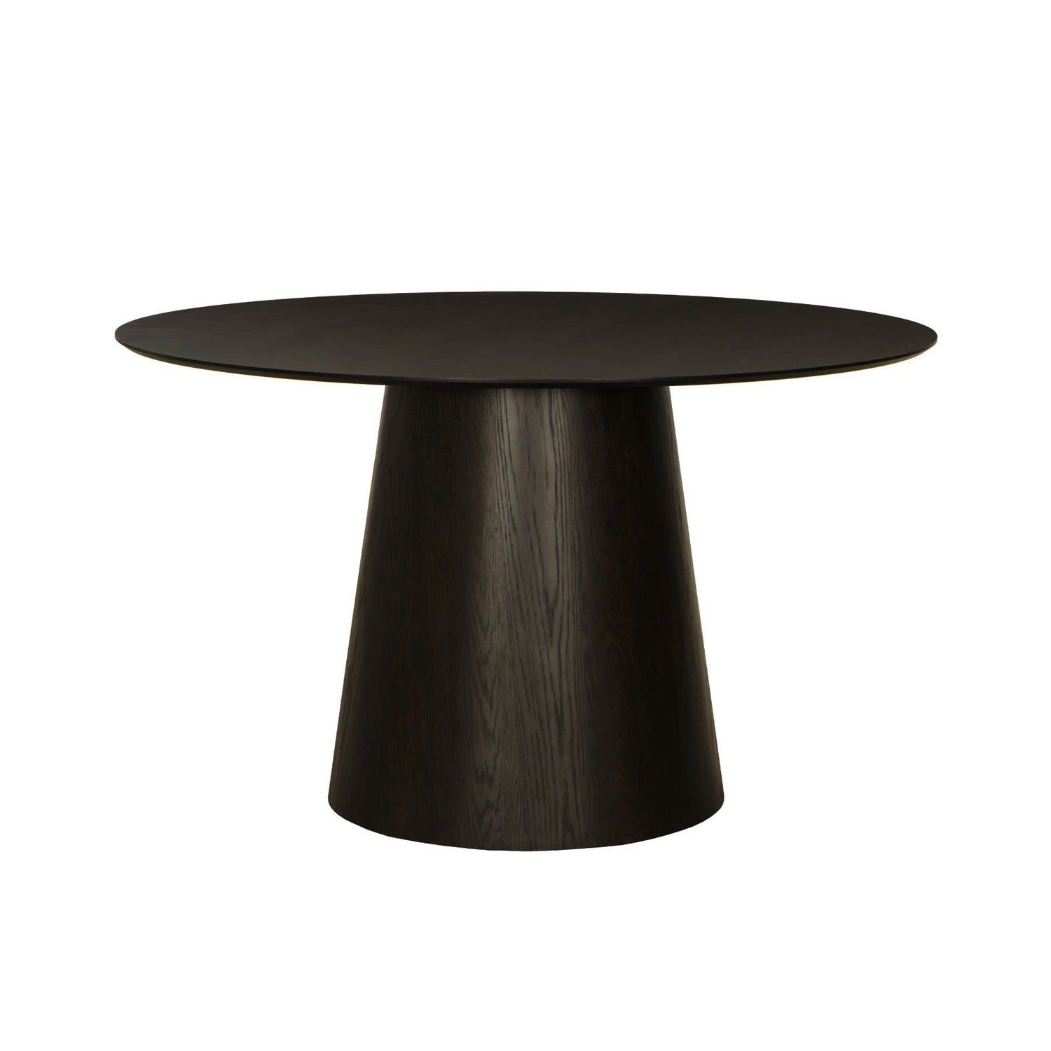 Eettafel Novero eiken espresso Ø130cm van Livingfurn