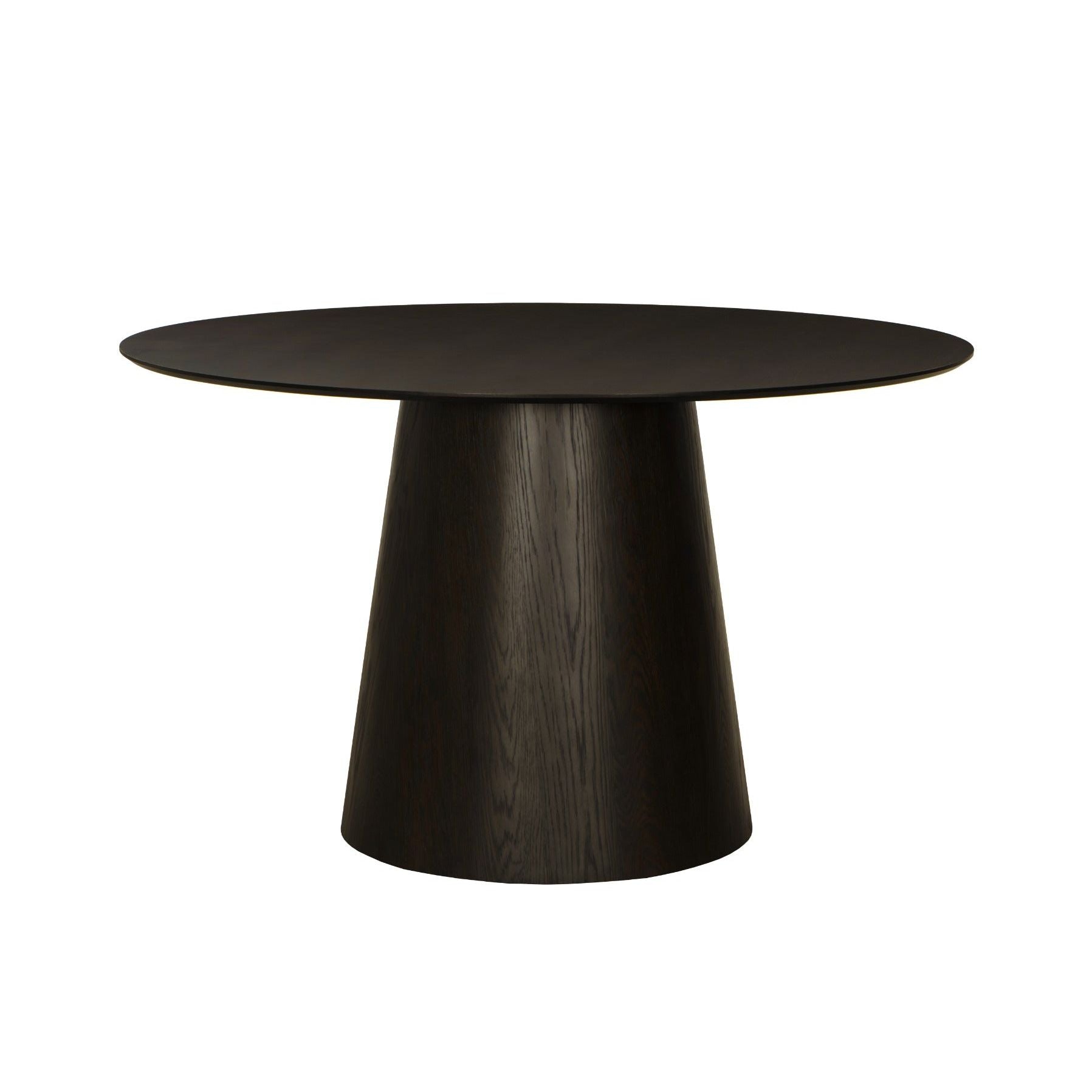 Eettafel Novero eiken espresso Ø130cm van Livingfurn