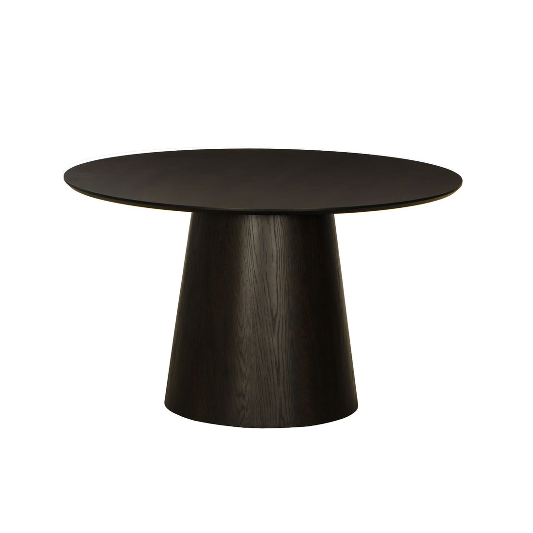 Eettafel Novero espresso schuin vooraanzicht