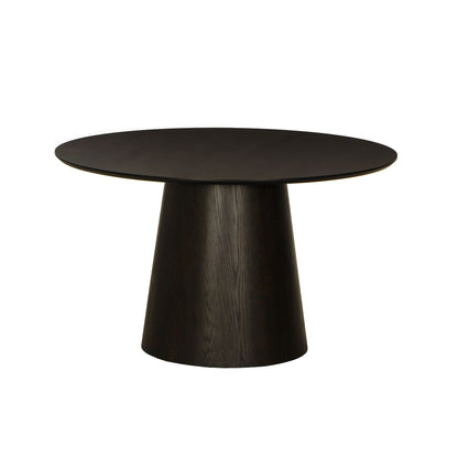 Eettafel Novero espresso schuin vooraanzicht