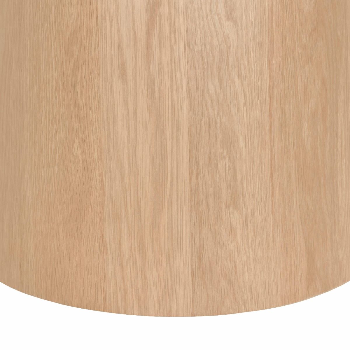 Detail van het eikenhout fineer van de eettafel Novero naturel