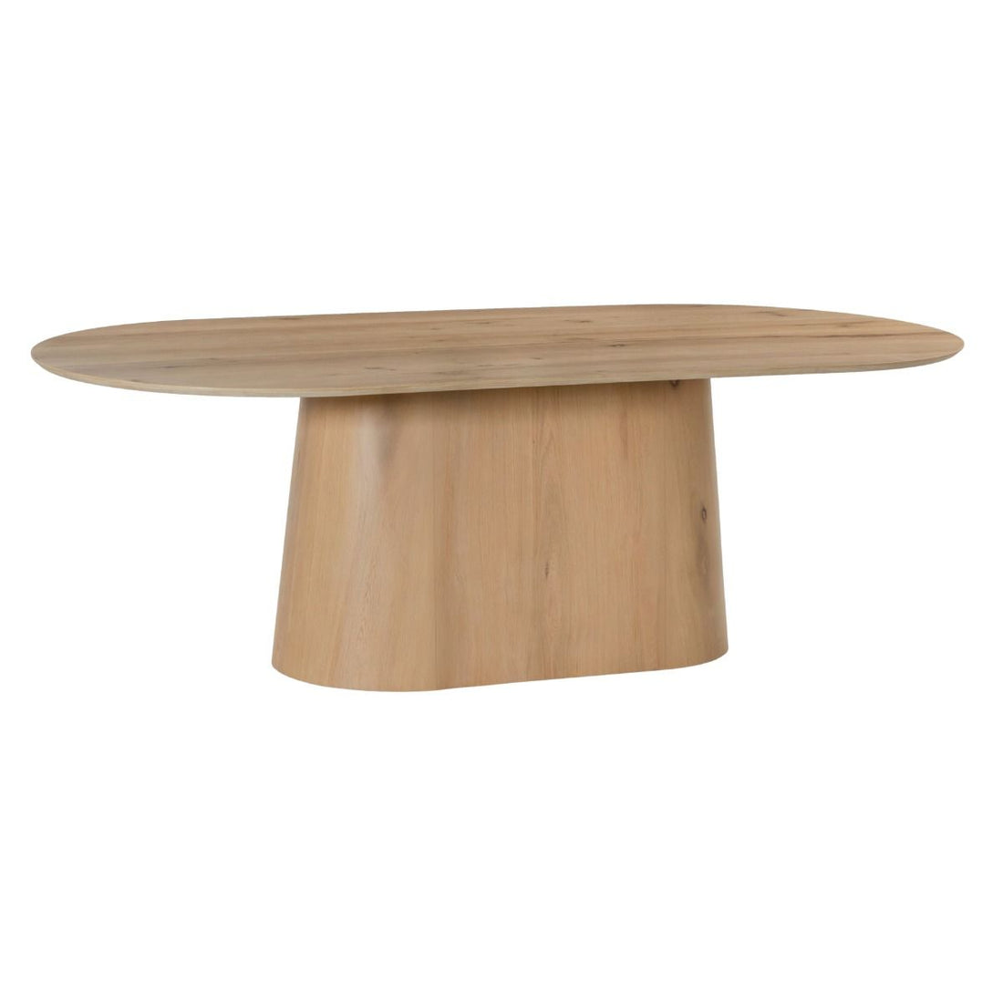 Eettafel Novero naturel schuin vooraanzicht