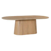 Eettafel Novero naturel schuin vooraanzicht