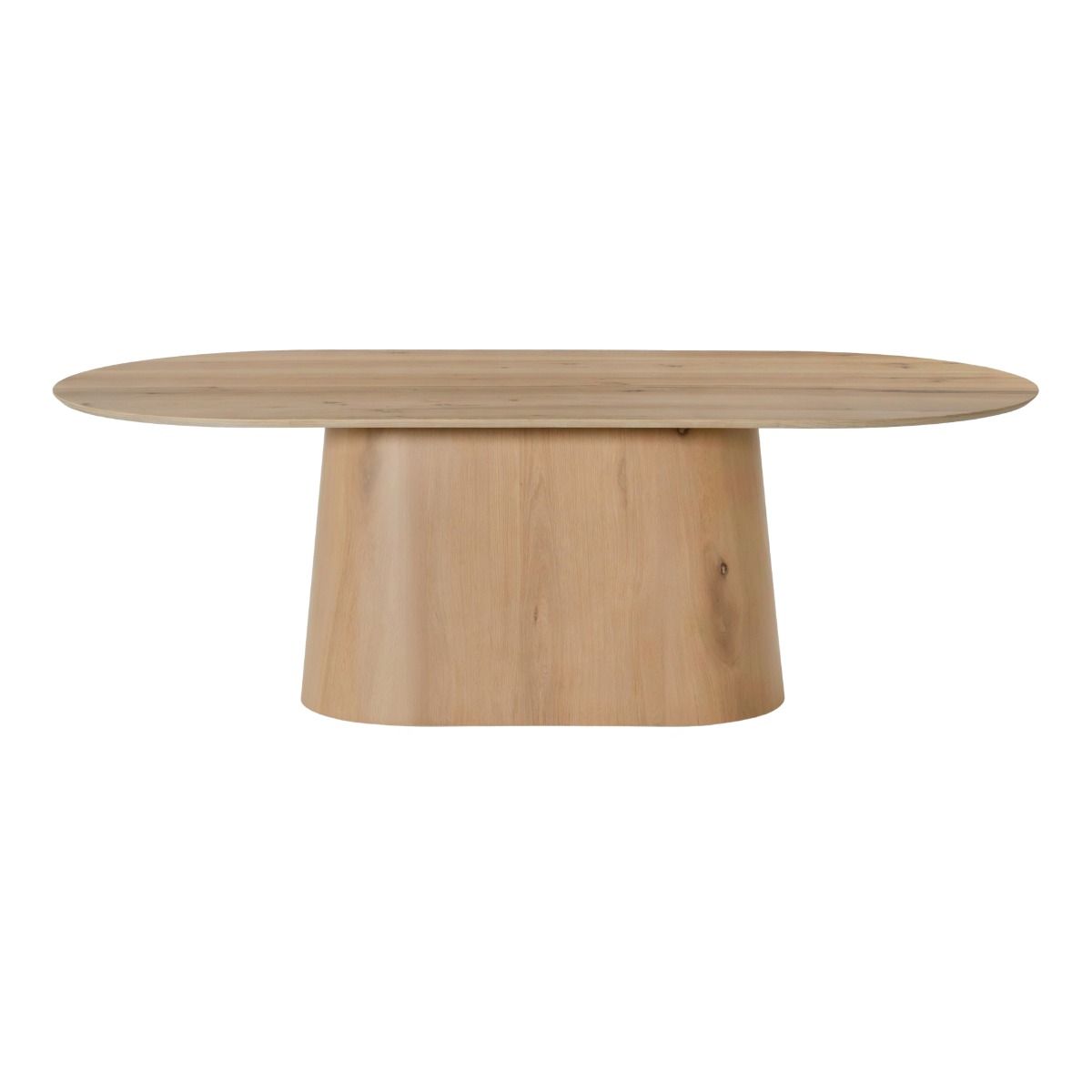 Eettafel Novero naturel schuin vooraanzicht