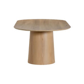 Eettafel Novero naturel 230cm zijaanzicht