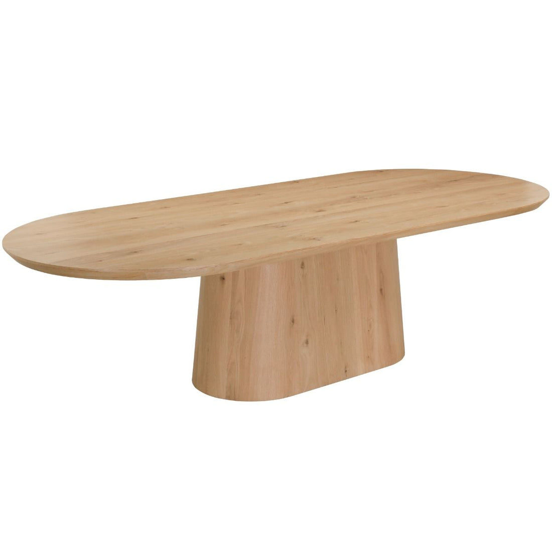 Eettafel Novero naturel schuin vooraanzicht