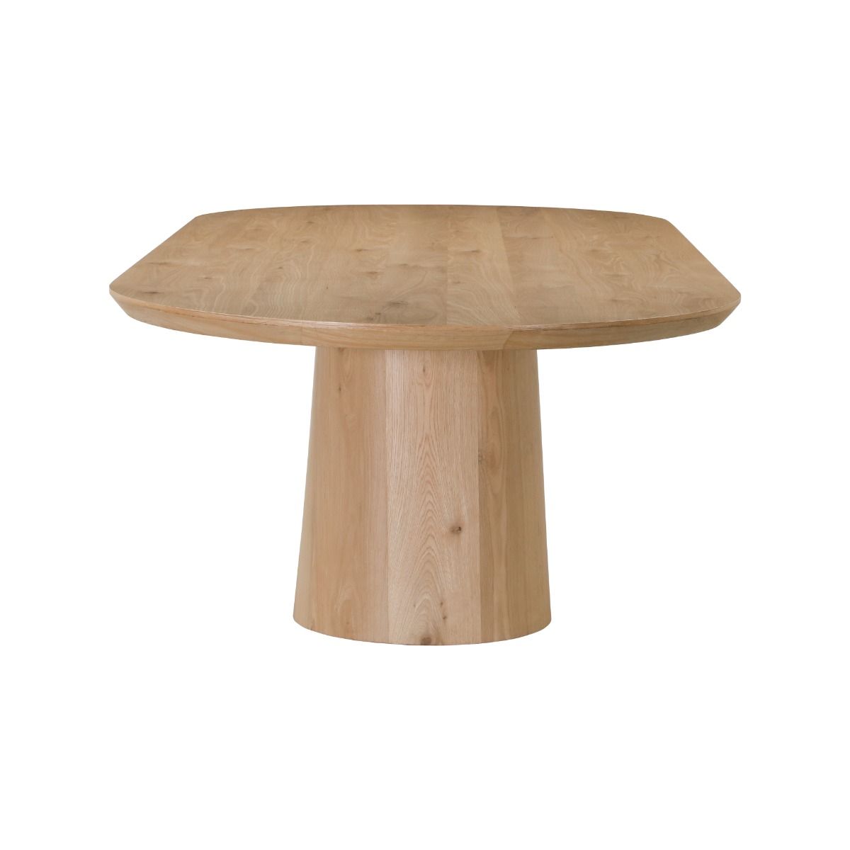 Eettafel Novero naturel 280cm zijaanzicht
