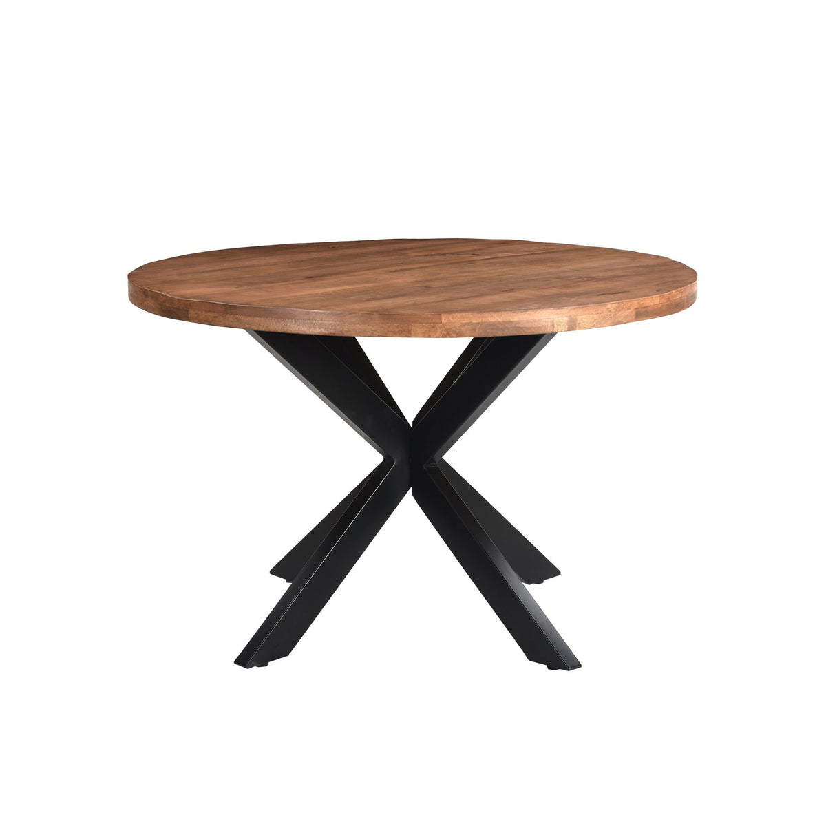 Eettafel Rocky Mangohout Pecan Ø120cm van Livingfurn