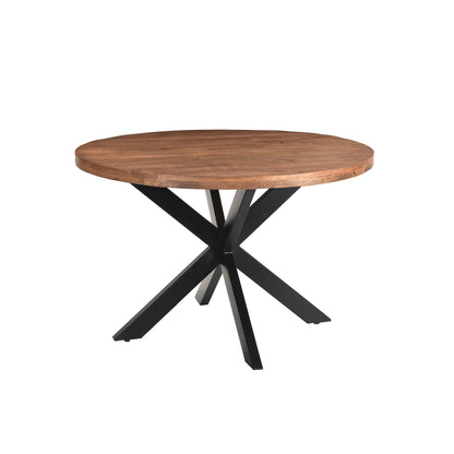 Ronde eettafel Rocky Ø120cm in Pecan