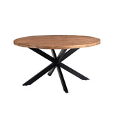Ronde eettafel Rocky Ø130cm in Pecan