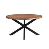 Eettafel Rocky Mangohout Pecan Ø140cm van Livingfurn