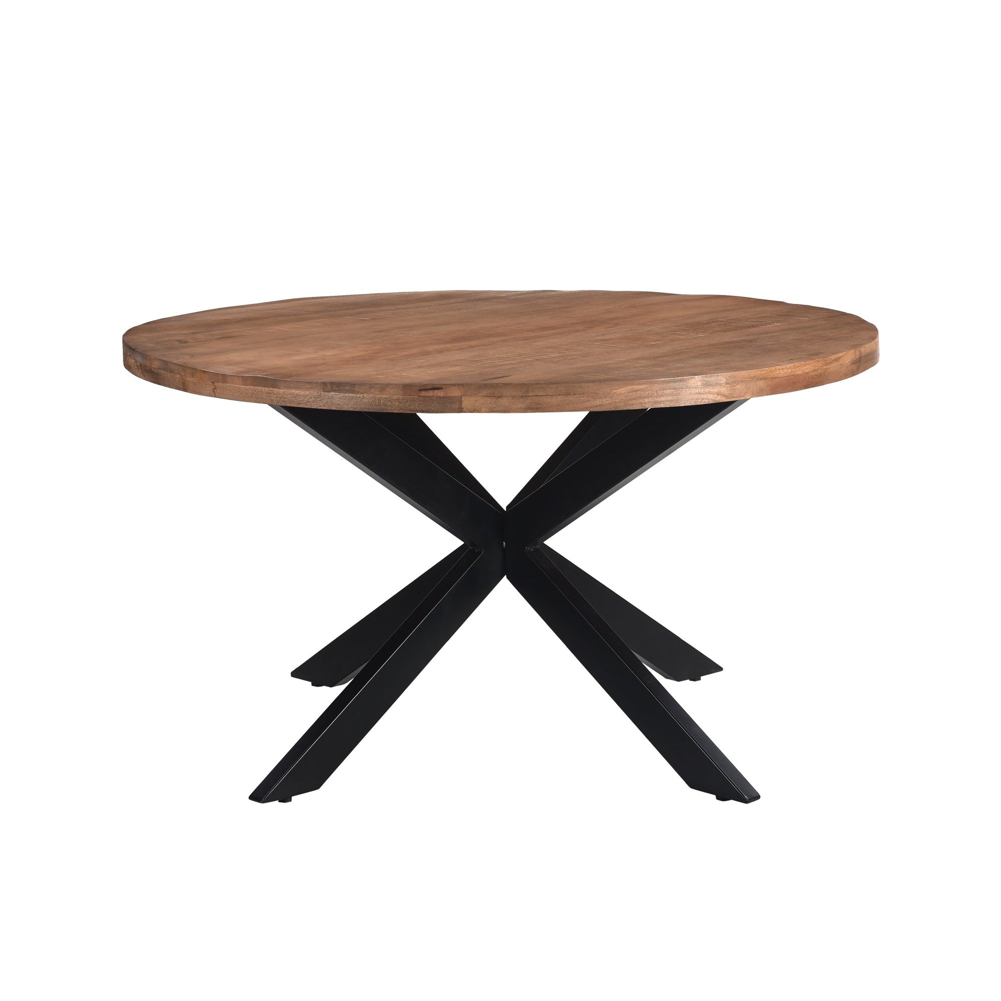 Eettafel Rocky Mangohout Pecan Ø150cm van Livingfurn