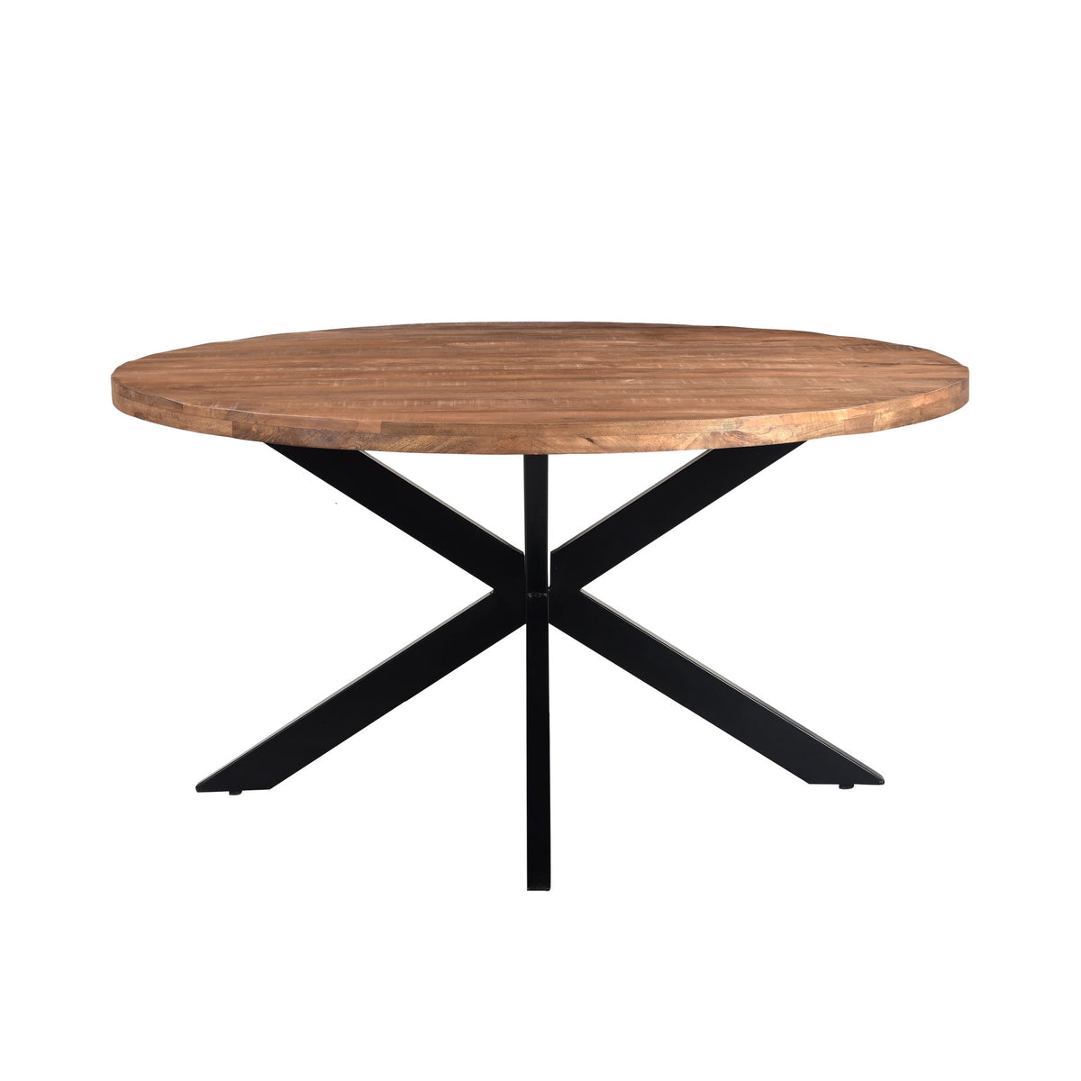 Eettafel Rocky Pecan Ø150cm van Livingfurn, Ø150cm x H76cm